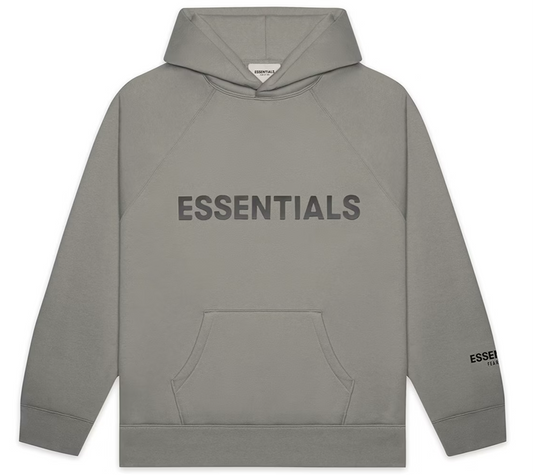 Fear of God Essentials Pullover Hoodie Applique Logo Cement