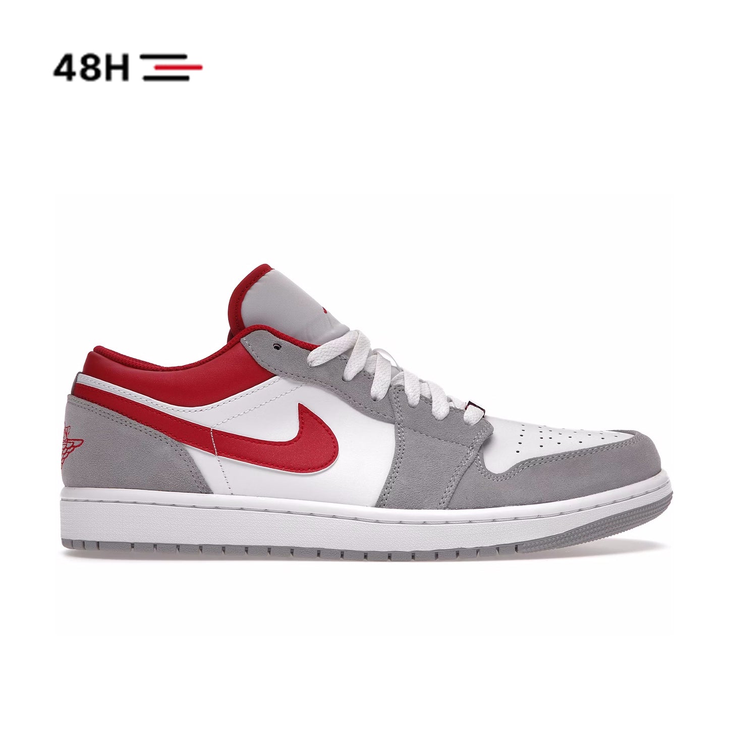 Nike Air Jordan 1 Low Light Smoke Grey Gym Red