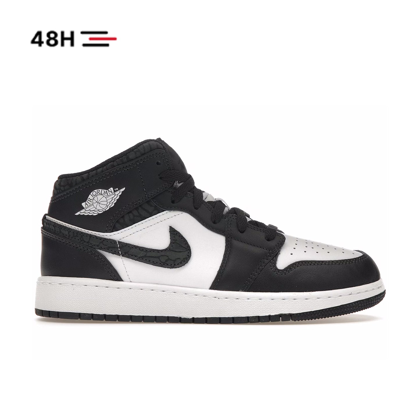 Nike Air Jordan 1 Mid SE Panda Elephant (GS)