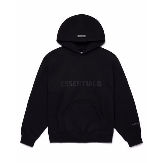 Essentials Fear of God 3d Appliqué Hoodie Black (SS20)