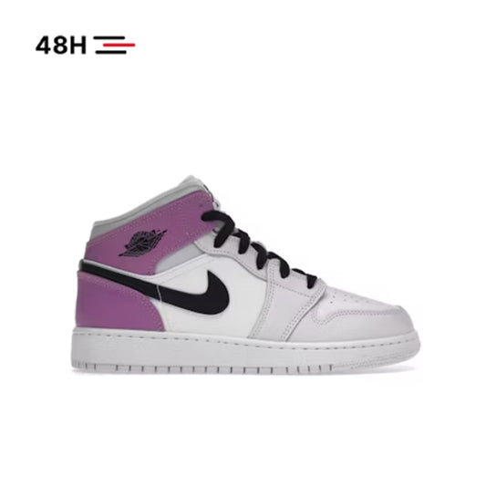 Nike Air Jordan 1 Mid Barely Grape (GS)