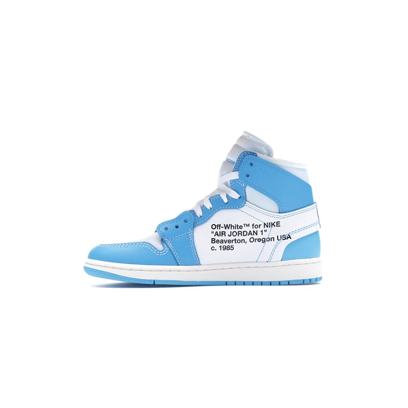 Blue air jordan 1 off white online