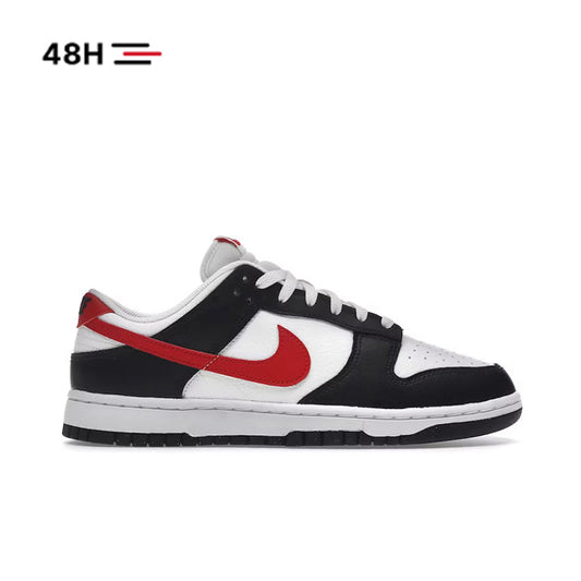 Nike Dunk Low Red Swoosh Panda